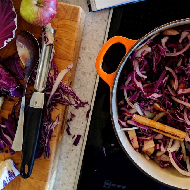 Image of Slow Baked Red Cabbage with Apple
